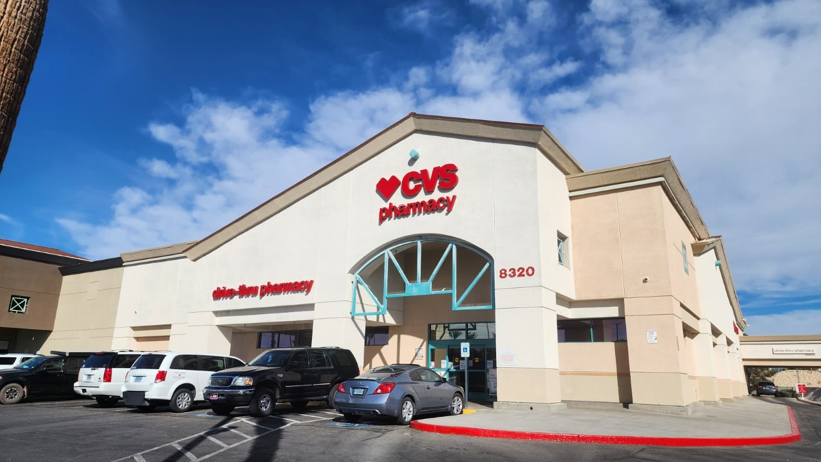 Commercial exterior painting at a CVS Pharmacy completed by SNV Contracting Group